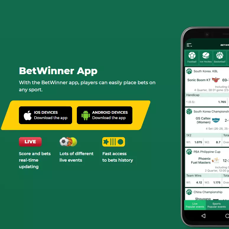 betwinner connection online